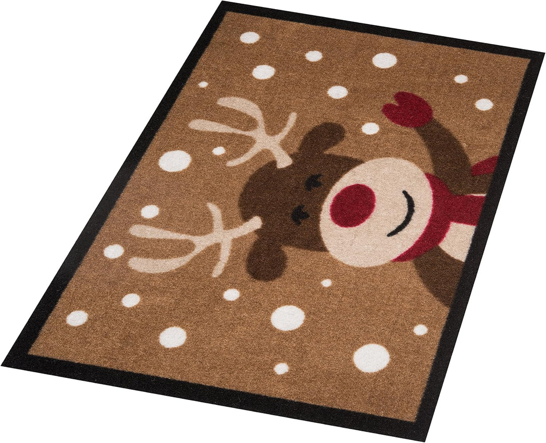 Hanse Home Fussmatte Weihnachten für Innen und Aussen 40x60cm - Schmutzfangmatte Outdoor Türmatte mi