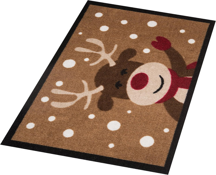 Hanse Home Fussmatte Weihnachten für Innen und Aussen 40x60cm - Schmutzfangmatte Outdoor Türmatte mi