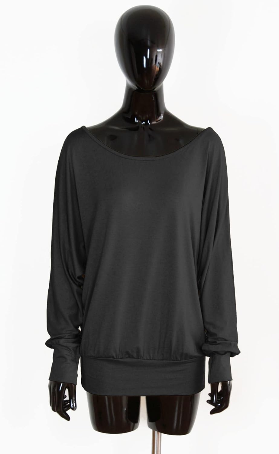 Van Der Rich ® - Oversize T-Shirt mit Fledermausärme - Damen Ml-schwarz M, Ml-schwarz M