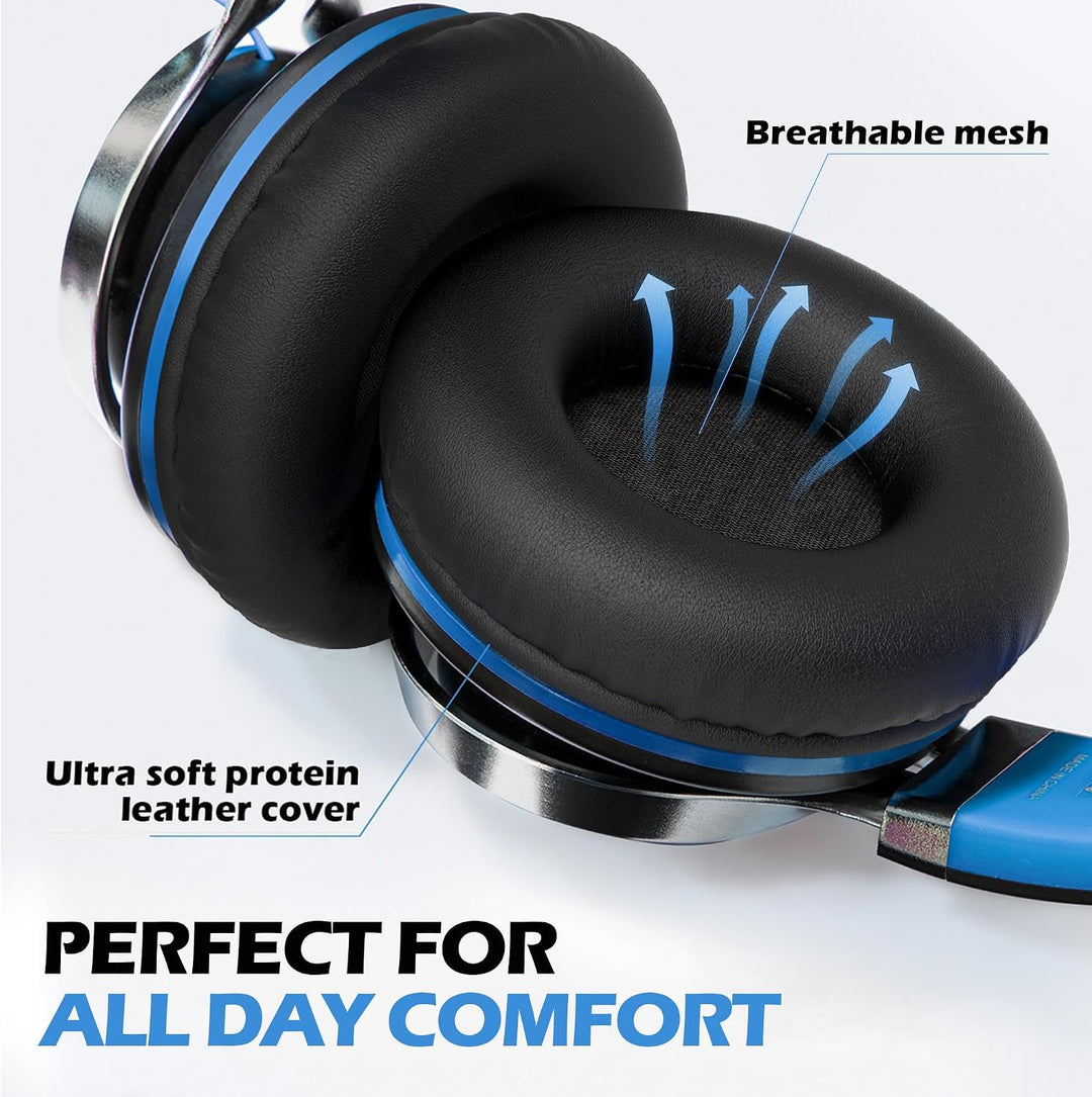 AILIHEN C8 Kopfhörer mit Kabel Mikrofon und Lautstärkeregler Faltbar 3,5mm Headsets On-Ear für Smart