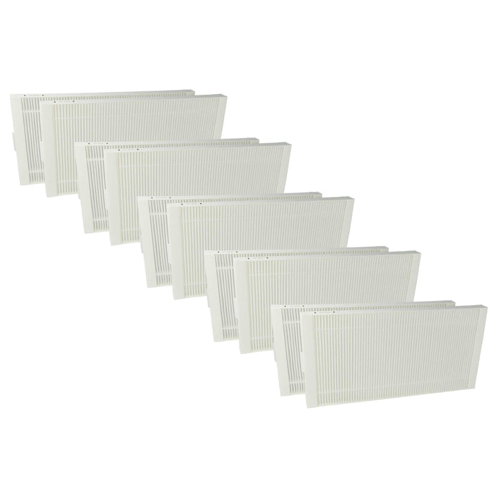 vhbw 10x Pollenfilter kompatibel mit Tecalor THZ, 504, 404, 304 Lüftungsgerät - Luftfilter F7 Weiss