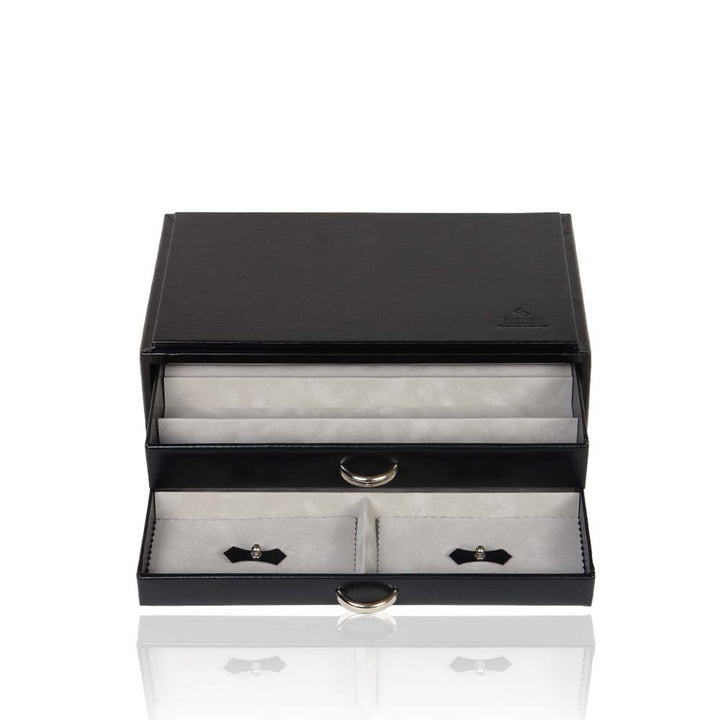 Sacher Schmuckkästchen Vario Perlenketten- & Ringbox - Schwarz