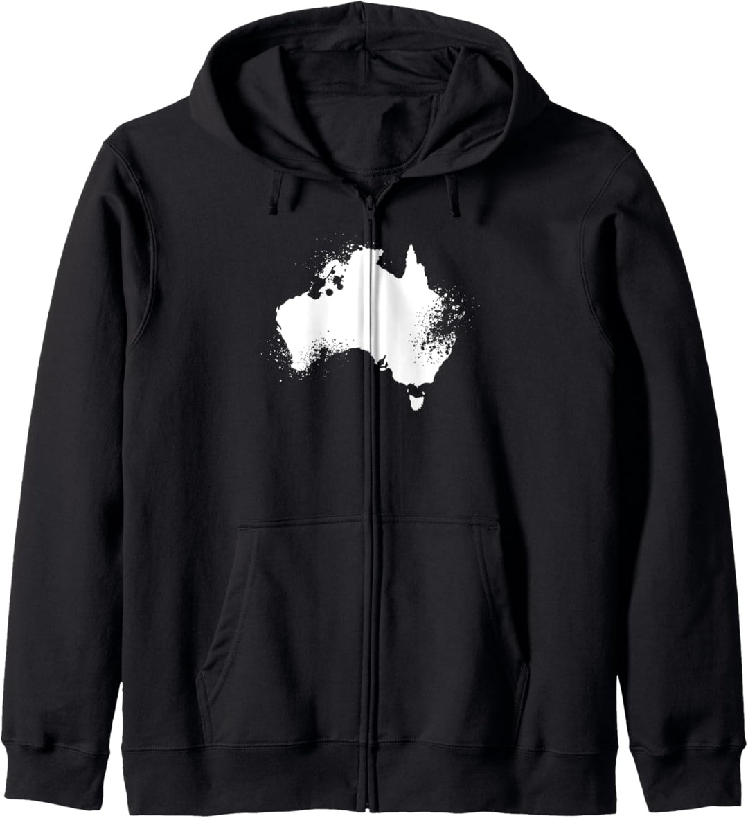 Australien Kontinent Silhouette | Motiv Fernweh Australien Kapuzenjacke