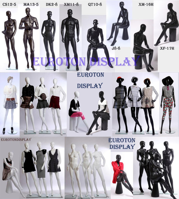 Eurotondisplay Schneiderpuppe, Leinenbezug stoffbezogenen Oberkörper und Kopf ,Arme und Finger aus H