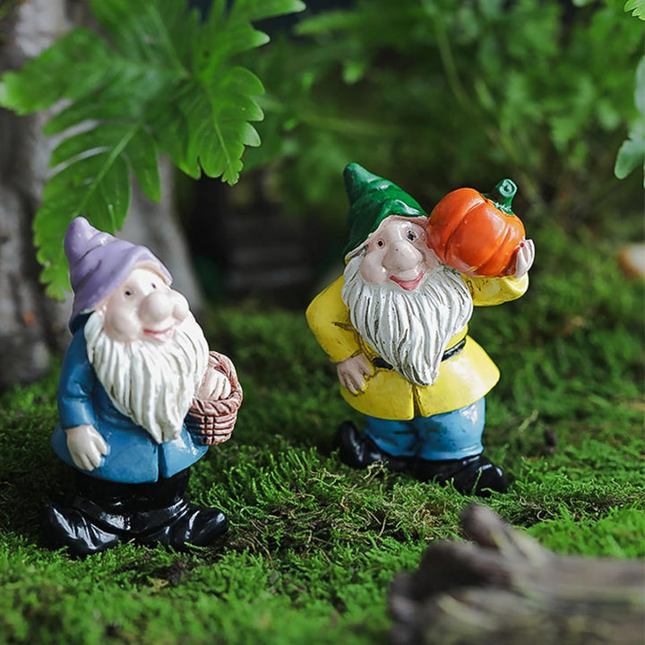 Yoaeyok 7 Stück Weihnachtswichtel Set, Wichtel Figuren Weihnachten Dekoration Harz Ornamente, Wichte