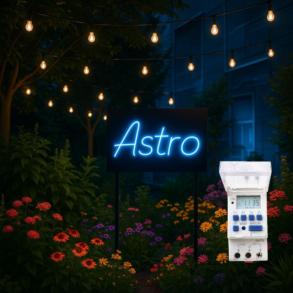 DIW-ASTRO1 Astrotimer AHD16T-U Astronomische Digitalschaltuhr 8 Tages-/Wochen-Programme, Astrofunkti