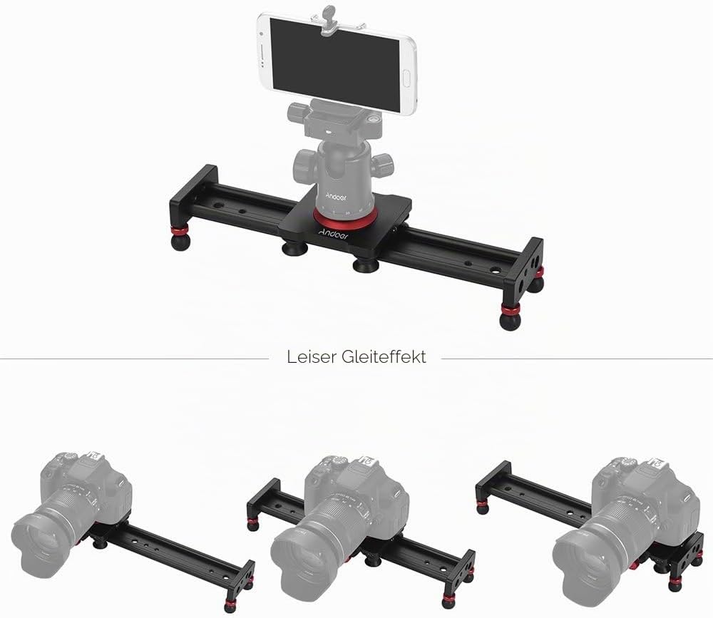Andoer Slider Dolly Video Slider Dolly Kamera Track Slider Foto Aluminiumlegierung f¨¹r DSLR-Kamera