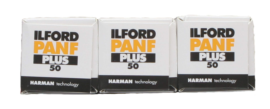 Ilford PanF Plus Schwarz-Weiss-Film, mittelgross, 3 Stück