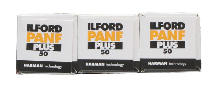 Ilford PanF Plus Schwarz-Weiss-Film, mittelgross, 3 Stück