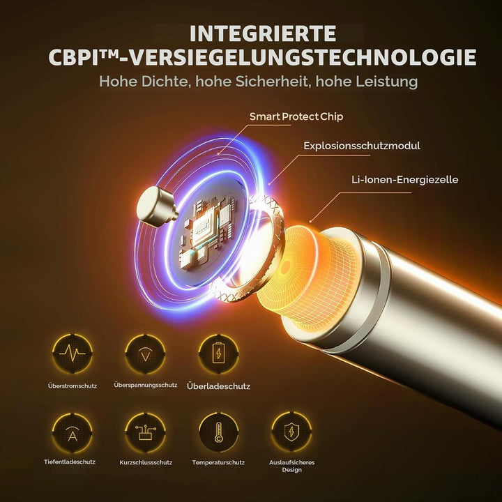 imuto Batterien AA 4 Stück Wiederaufladbare Lithium 1,5V (2500-IMU4AA)