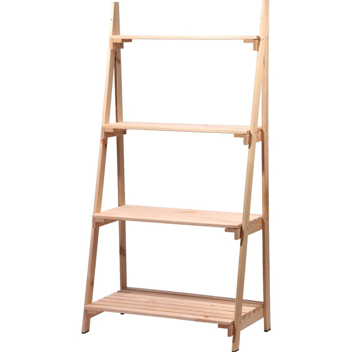 dobar® 58465e Grosses Blumenregal 4-stufig | Pflanzregal Massivholz | Blumenleiter | Pflanzständer |