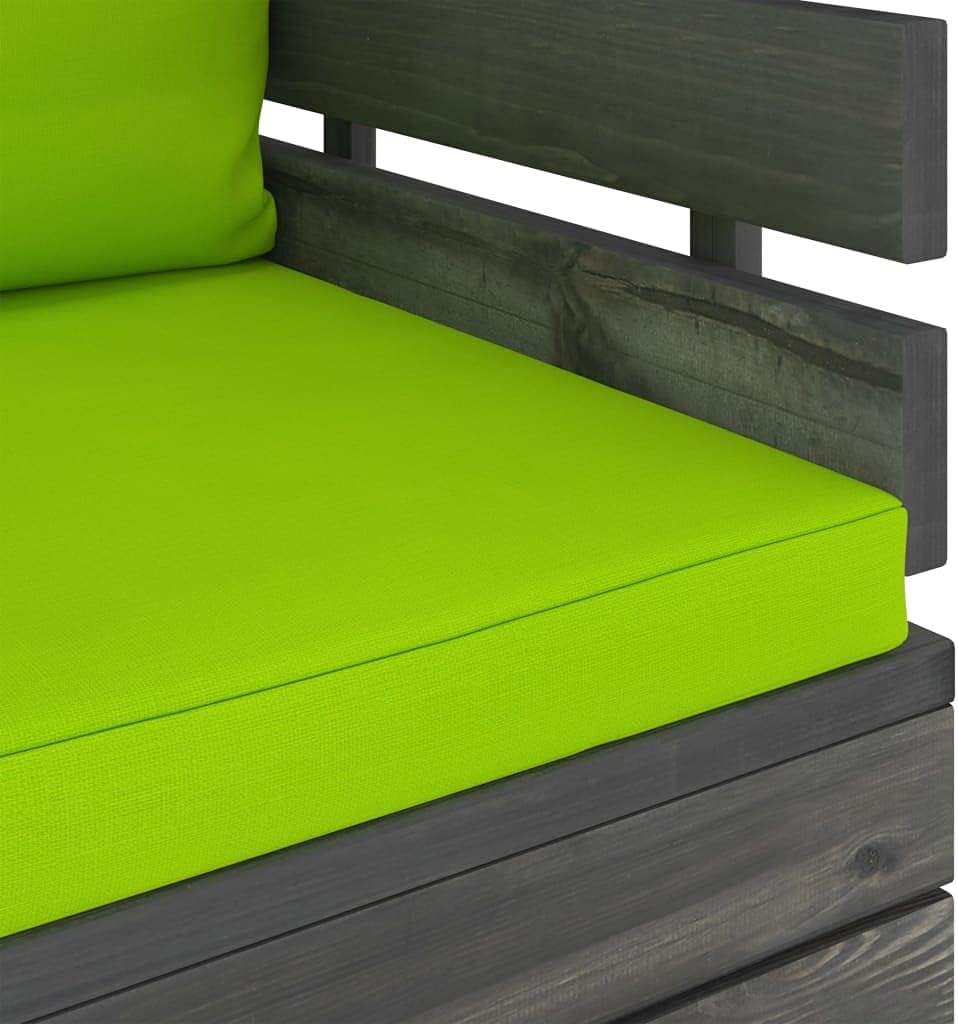 vidaXL Massivholz Gartensessel Loungemöbel Paletten Sessel Gartenmöbel Gartenstuhl Loungesessel mit