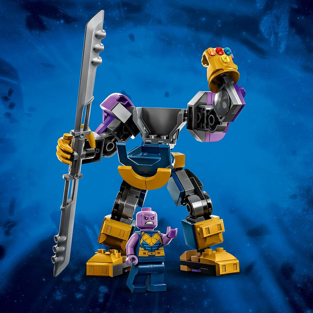 LEGO Marvel Thanos Mech Armor 76242 Avengers Actionfiguren-Set, Bauspielzeug mit Infinity Gauntlet &