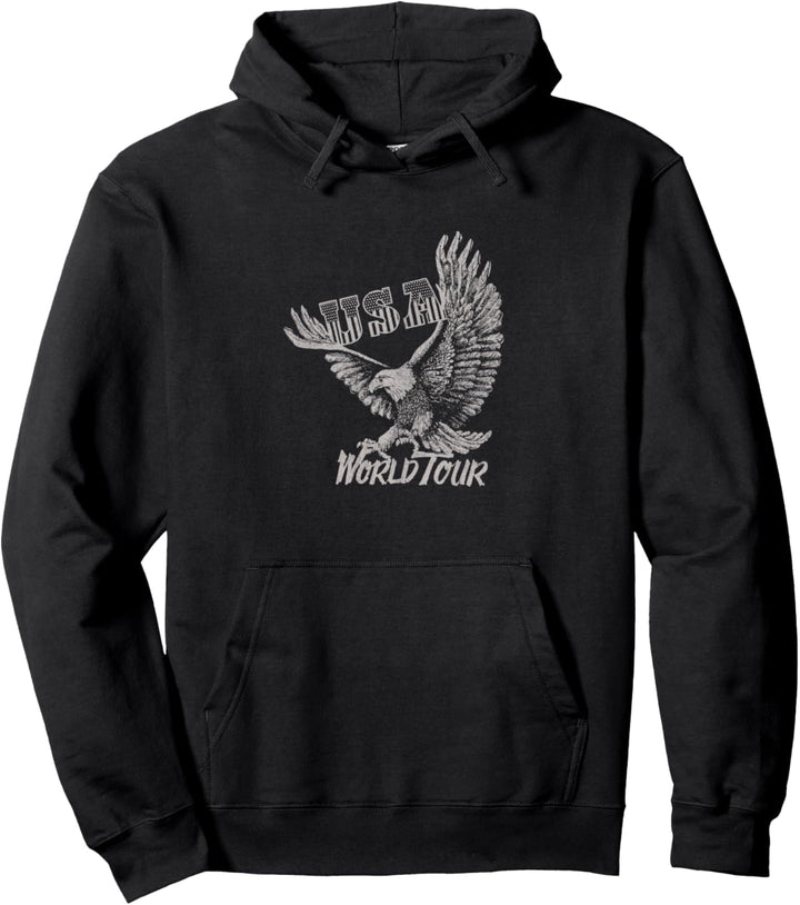 Americana USA World Tour Flying Eagle Pullover Hoodie