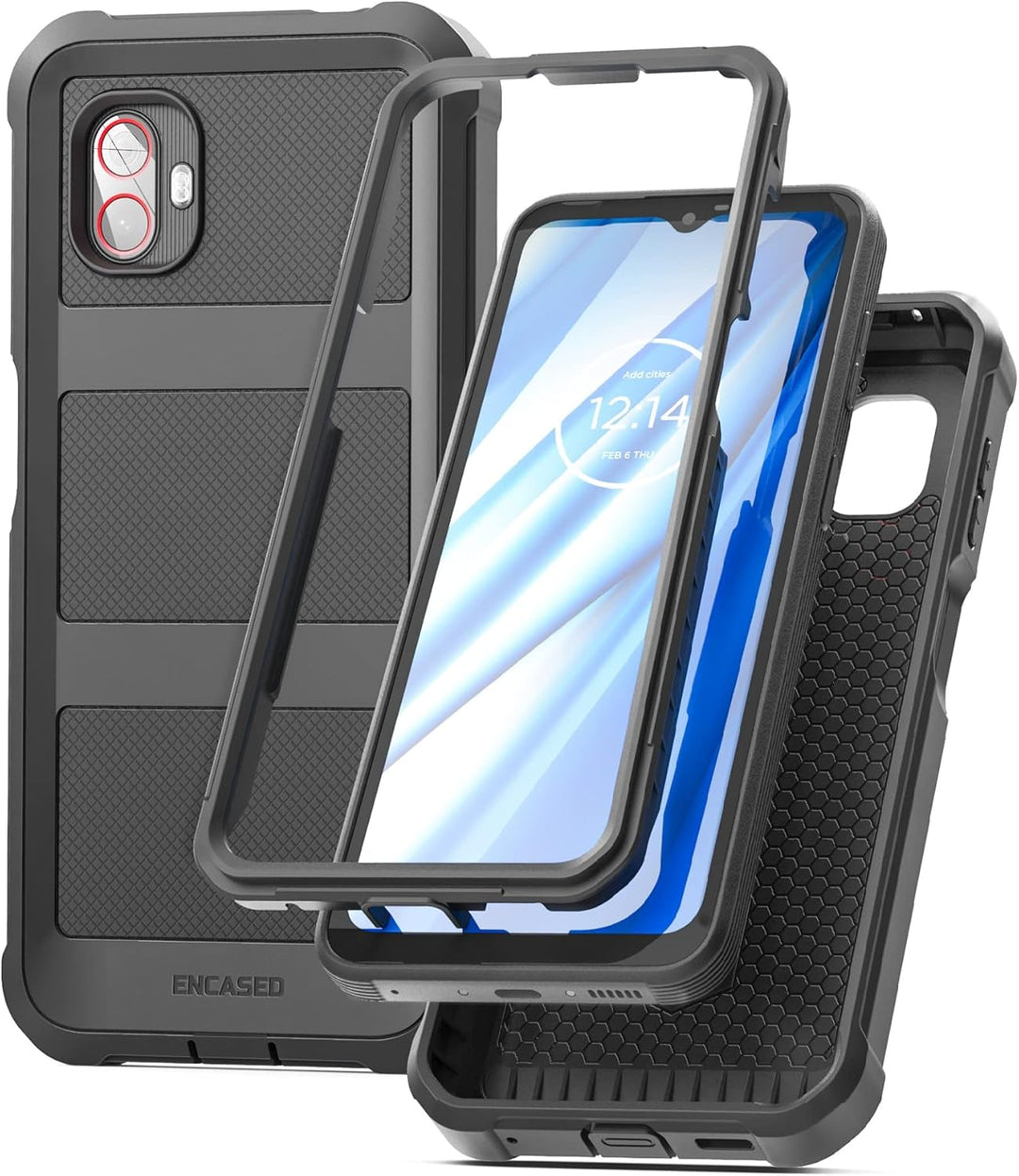 ENCASED Robuste Schutzhülle für Galaxy Xcover 6 Pro – Falcon-Serie, doppellagige, stossfeste Abdecku