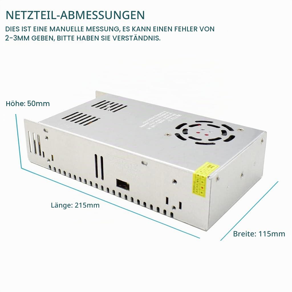 Baiyouli Netzteil 36V 10A 360W Schaltnetzteil Adapter Transformator AC 110V / 220V to DC Schaltwandl