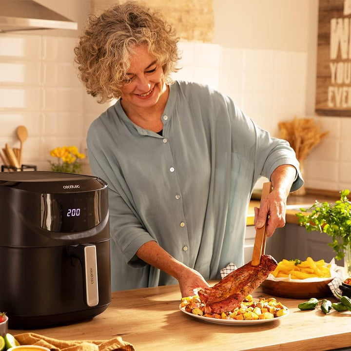 Cecotec Airfryer Ohne Öl Cecofry Absolute 7600, 7,6L, 2000W, Digital, PerfectCook, Temperatur- und Z