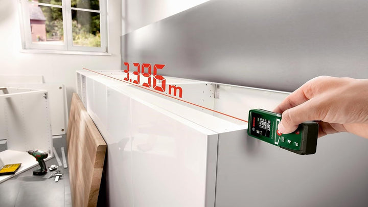 Bosch Laserentfernungsmesser UniversalDistance 50 (Distanz bis 50m präzise messen, Messfunktionen, S