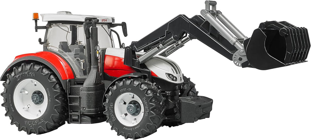 bruder 03181 - Steyr 6300 Terrus CVT mit Frontlader - 1:16 Bauernhof Landwirtschaft Traktor Trecker
