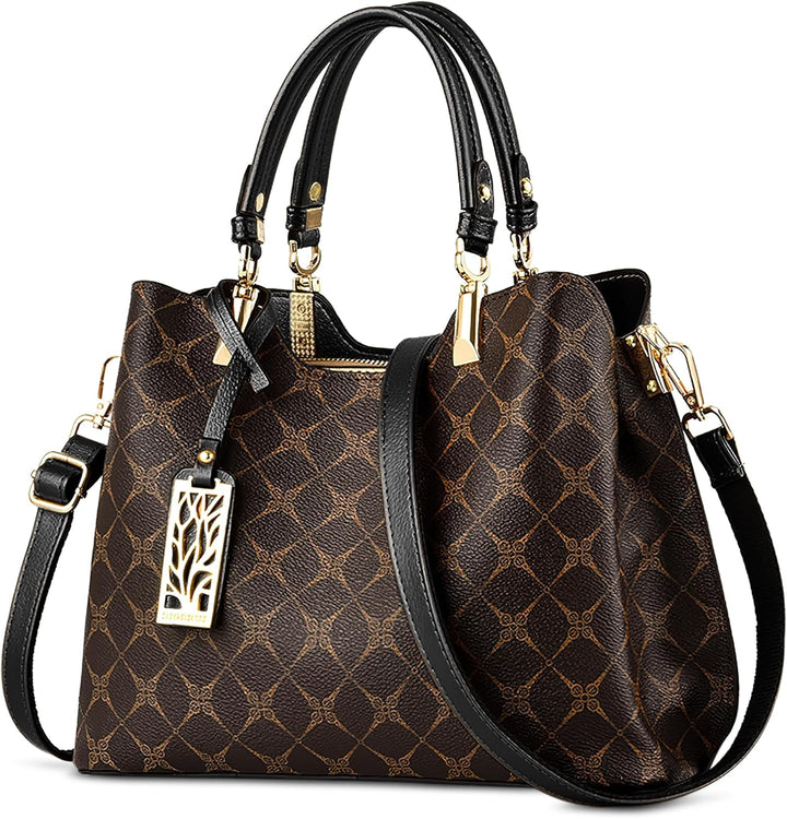 DIRRONA Damen Handtasche Mittel Schultertasche Casual Umhängetasche PU Leder Tasche Shopper Party To