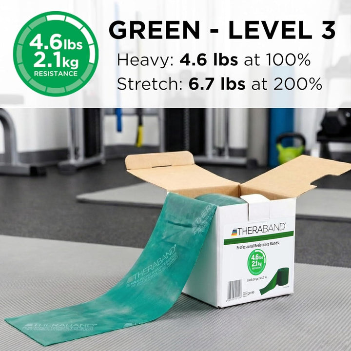 Cando Thera-Band Exercise Band-50 Yard Roll grün 1 Stück (1er Pack), grün 1 Stück (1er Pack)