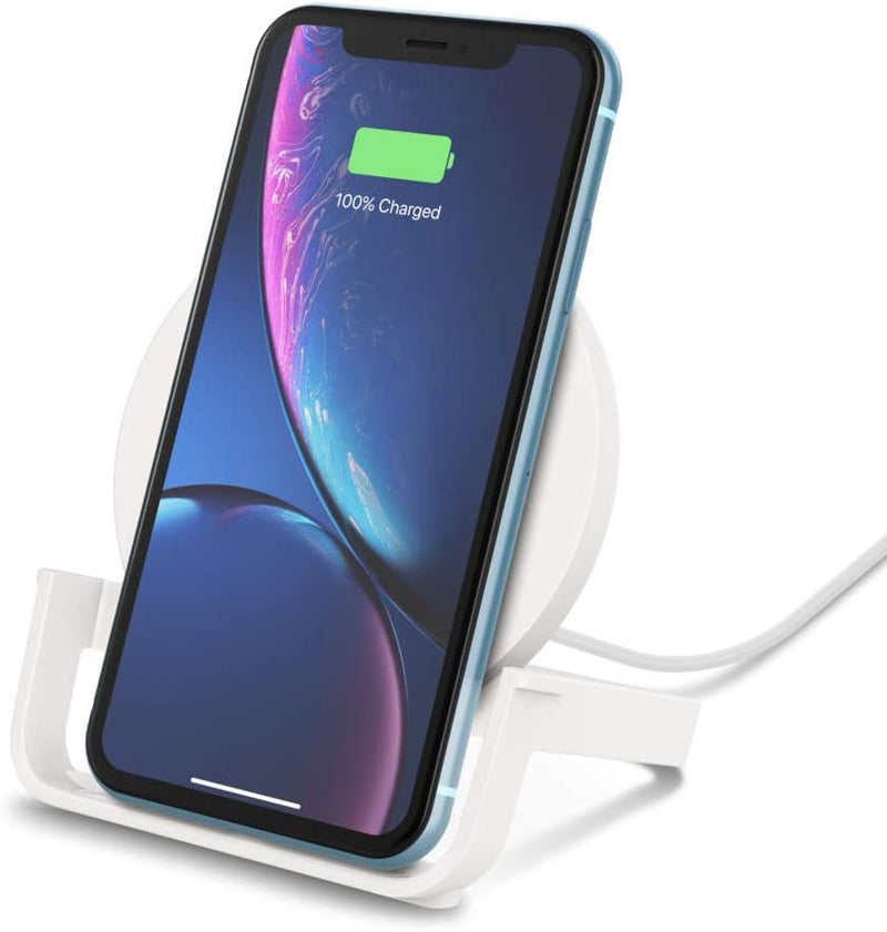 Belkin drahtloser BoostCharge Ladeständer, 10 W (Qi-zertifiziertes schnelles drahtloses Ladegerät fü