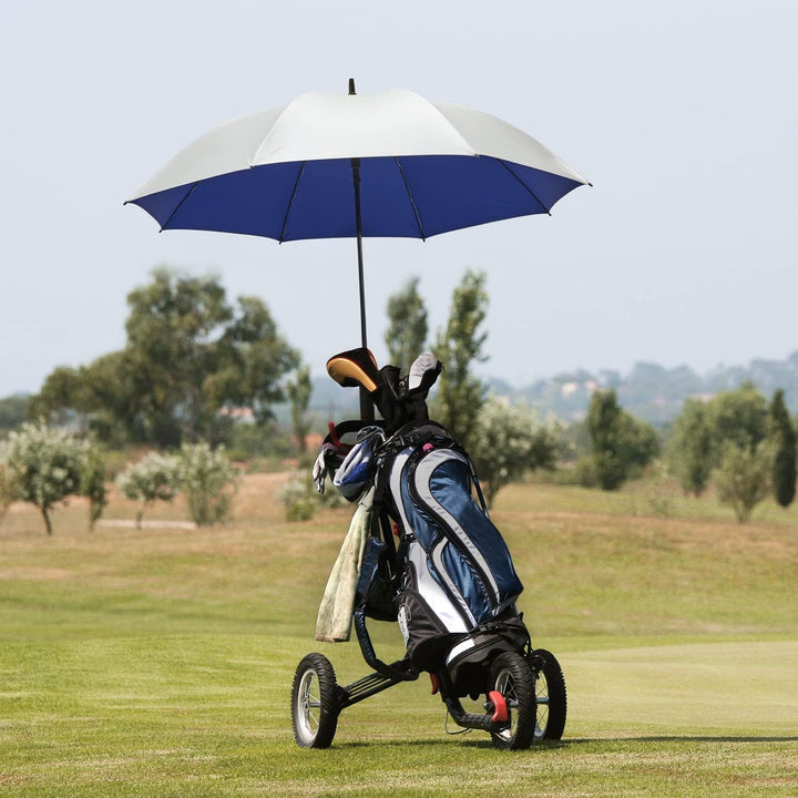 G4Free 54/62 Zoll Golfschirm Regenschirme Silberbeschichtet Sonnenschutz Grosse Winddicht Wasserdich