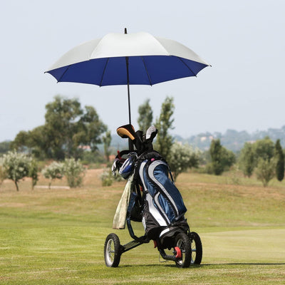 G4Free 54/62 Zoll Golfschirm Regenschirme Silberbeschichtet Sonnenschutz Grosse Winddicht Wasserdich