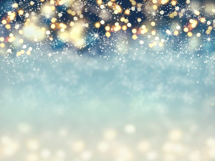 WaW 9x6ft Blau Bokeh Neon Fotografie Hintergrund Weihnachten Stoff Fotobox Hintergründe Geburtstag H