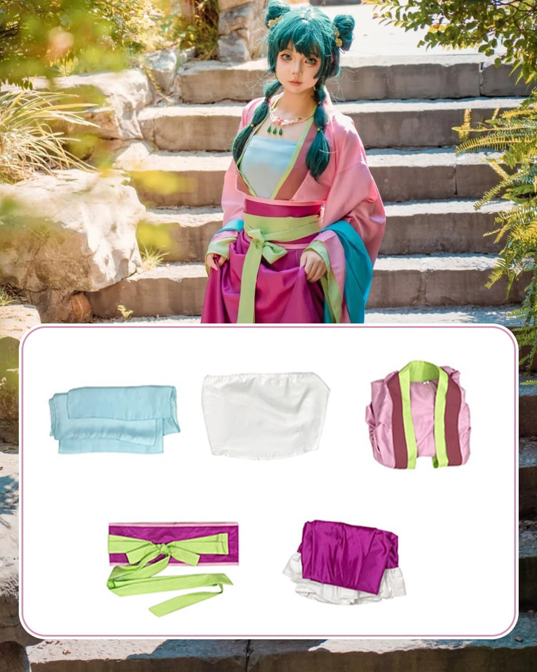 CR ROLECOS Anime The Apothecary Diaries Jinshi Cosplay Kostüm Maomao Charakter Uniform Robe Anzieh O