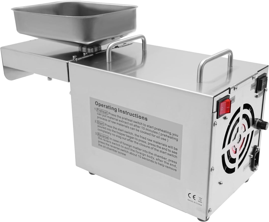 WooDerson 800W Öl Pressmaschine 0-250℃ Elektrische Ölpresse Mit Led Anzeige, Einstellbare Temperatur