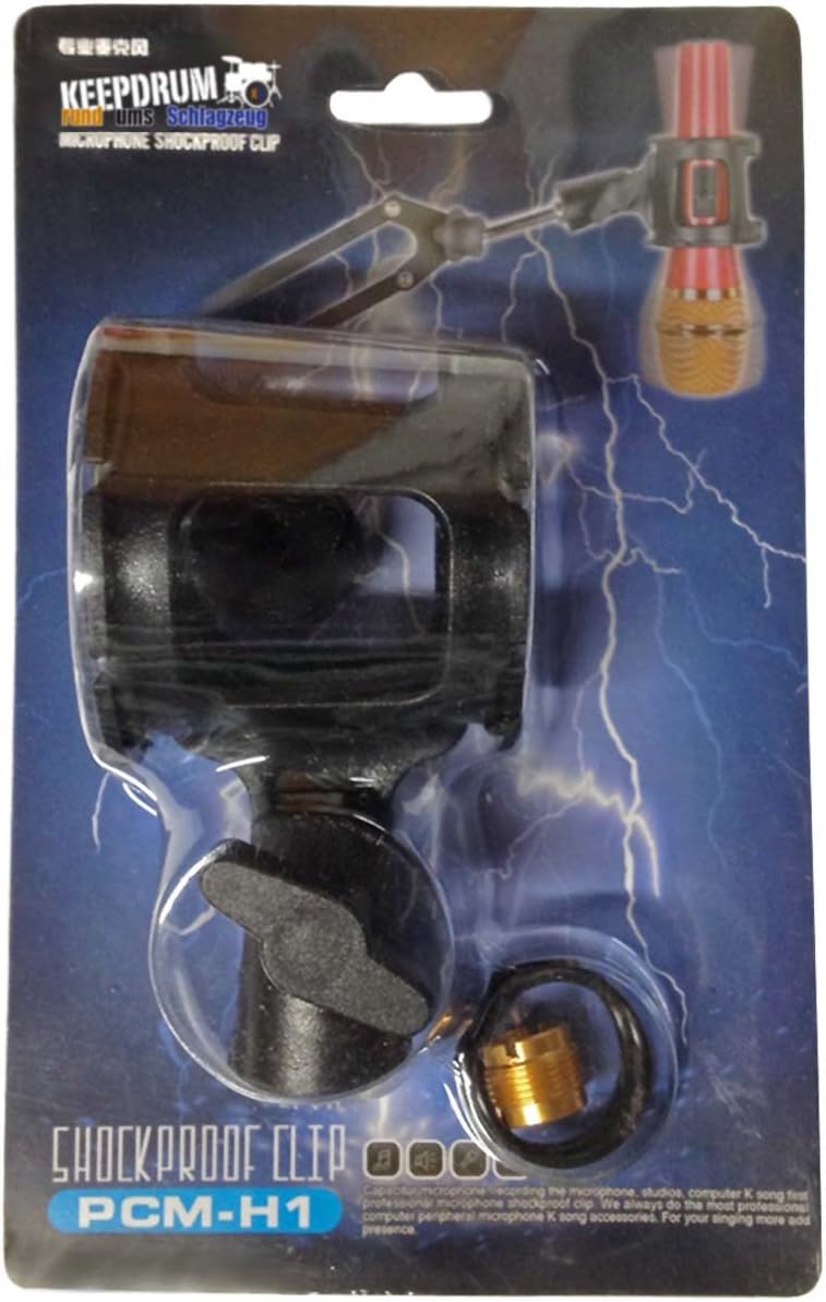 keepdrum PCMH1 Mikrofon-Spinne elastische Halterung + MC-025XJ 0,3m XLR3F - 3,5mm TRS Kabel