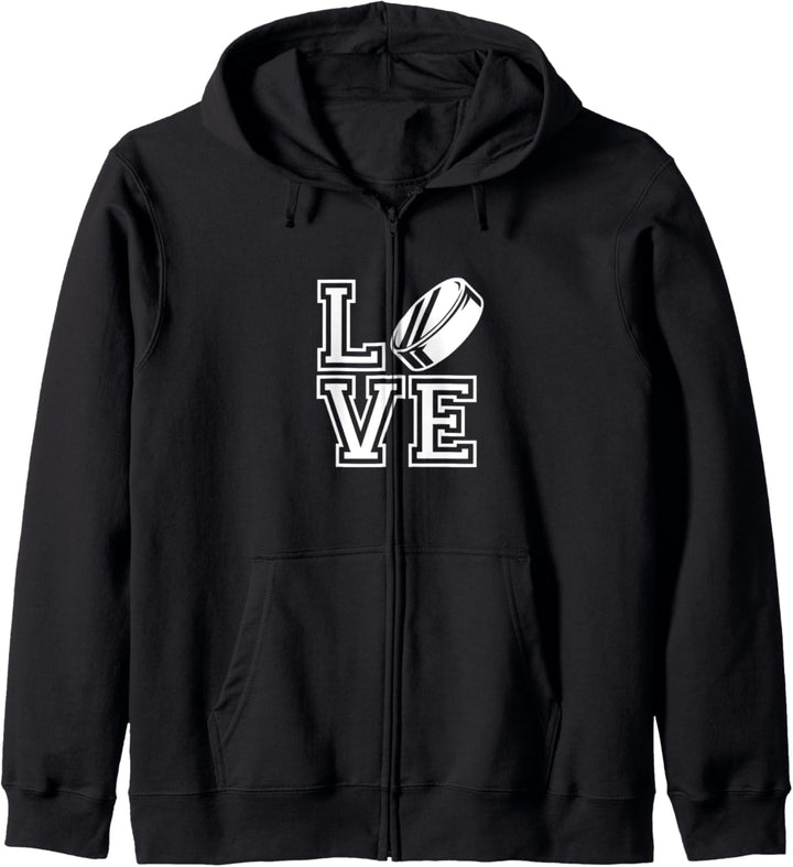 Eishockey Puck Hockey Sport Coach Geschenk Eishockeyspieler Kapuzenjacke