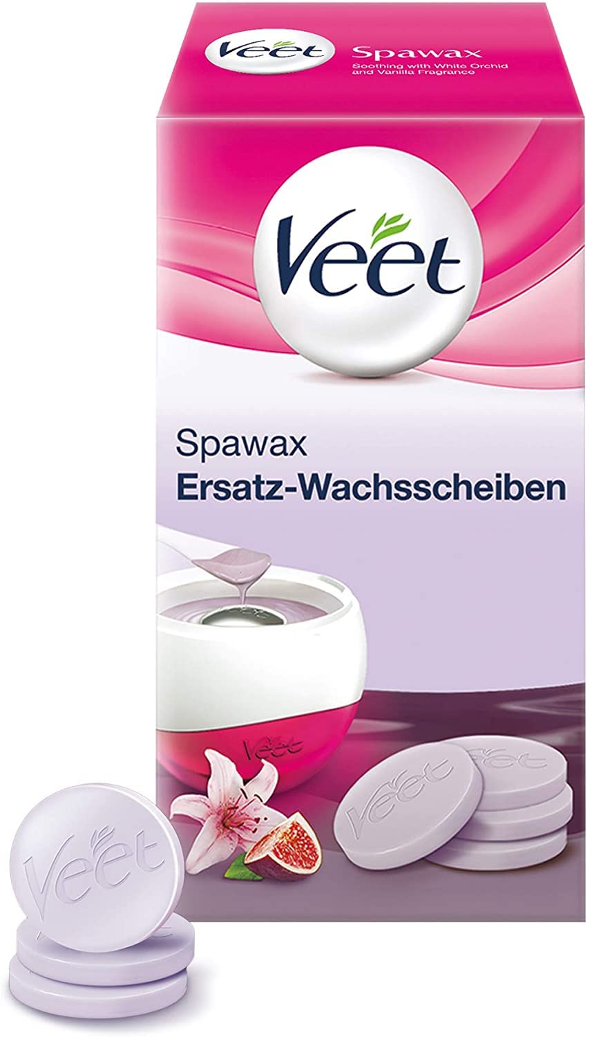 Veet Spawax Warmwachsscheiben für das Veet Spawax Wachsgerät – Langanhaltende Haarentfernung für sei