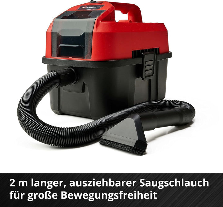 Einhell Akku-Nass-Trockensauger TE-VC 18/10 Li-Solo Power X-Change (10 Liter Tank, inkl. 2 m-Schlauc