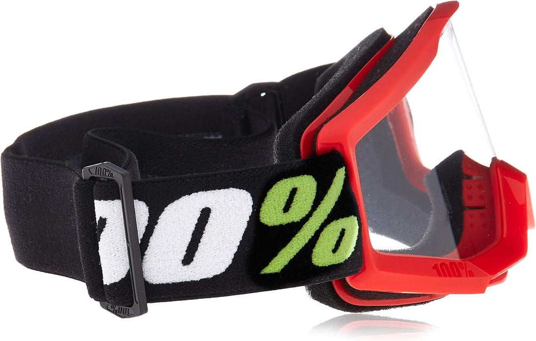 Unbekannt Unisex Strata Mini Goggle Motocross-/Radsportbrille. Einheitsgrösse Rot, Einheitsgrösse Ro