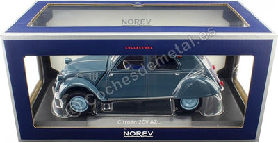 Norev NV181485 Citroën 2CV AZL 1959-Glacier Blue Citroen Collectable Model, Multi