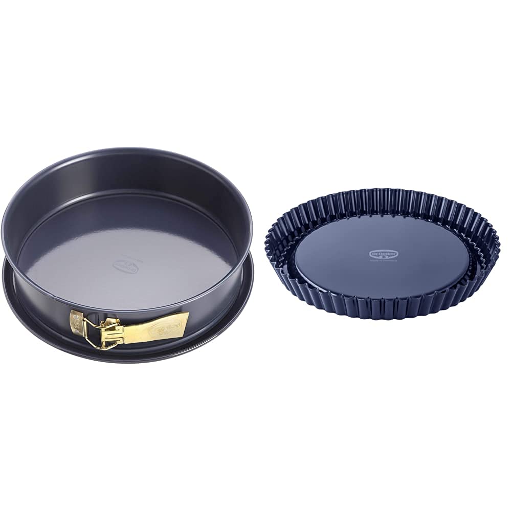 Dr. Oetker Springform Ø 28 cm BACK-LIEBE EMAILLE, Backform mit schnitt- & kratzfestem Flachboden mit