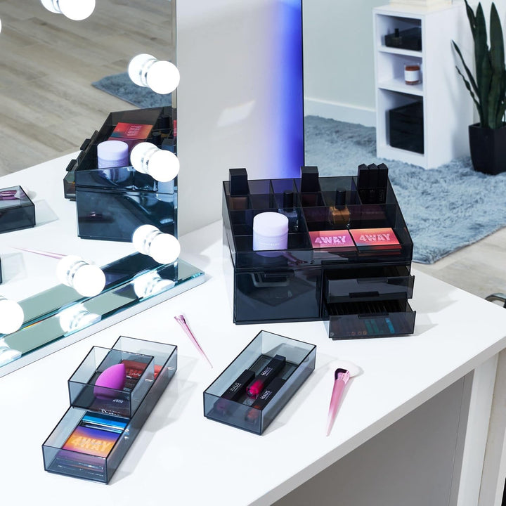 iDesign Make-up Organizer, Schmink Aufbewahrung mit 3 Schubladen aus der Signature Series by Sarah T