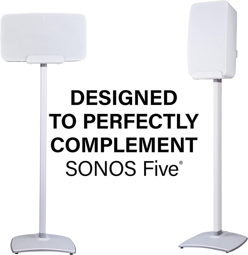 Sanus Kabelloser Lautsprecherständer für Sonos Five und Sonos Play:5 – Audio-Verbesserungsdesign für