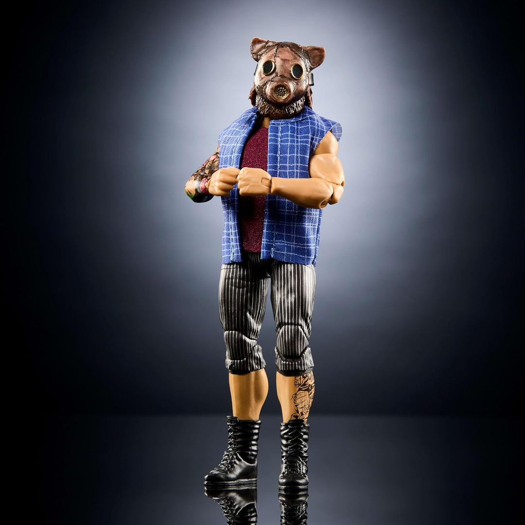 Mattel WWE Elite Actionfigur & Zubehör, Serie #120, 15,2 cm grosses Sammlerstück Joe Gacy mit 25 Gel