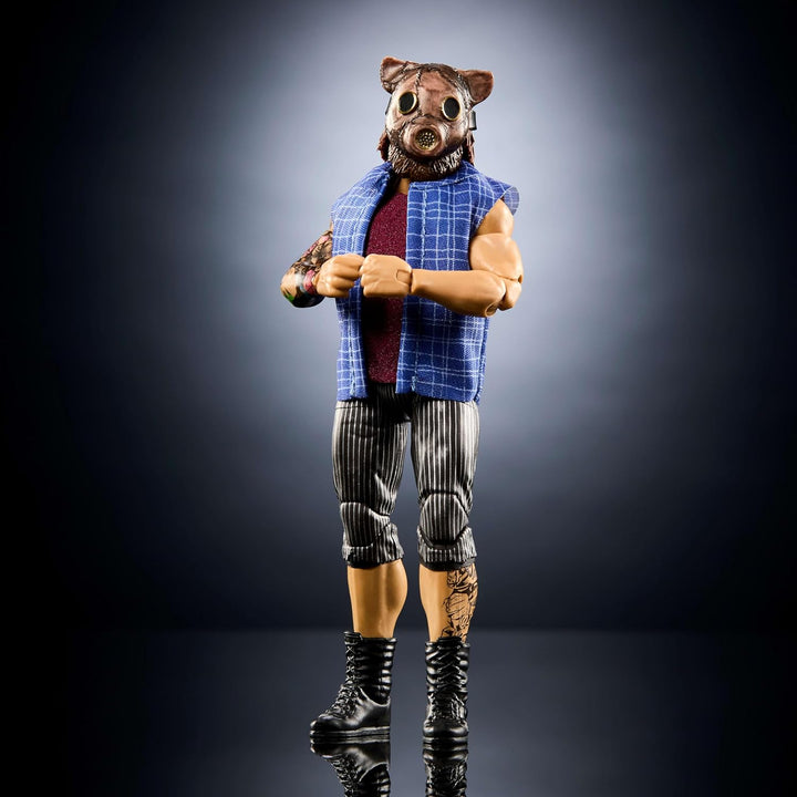 Mattel WWE Elite Actionfigur & Zubehör, Serie #120, 15,2 cm grosses Sammlerstück Joe Gacy mit 25 Gel
