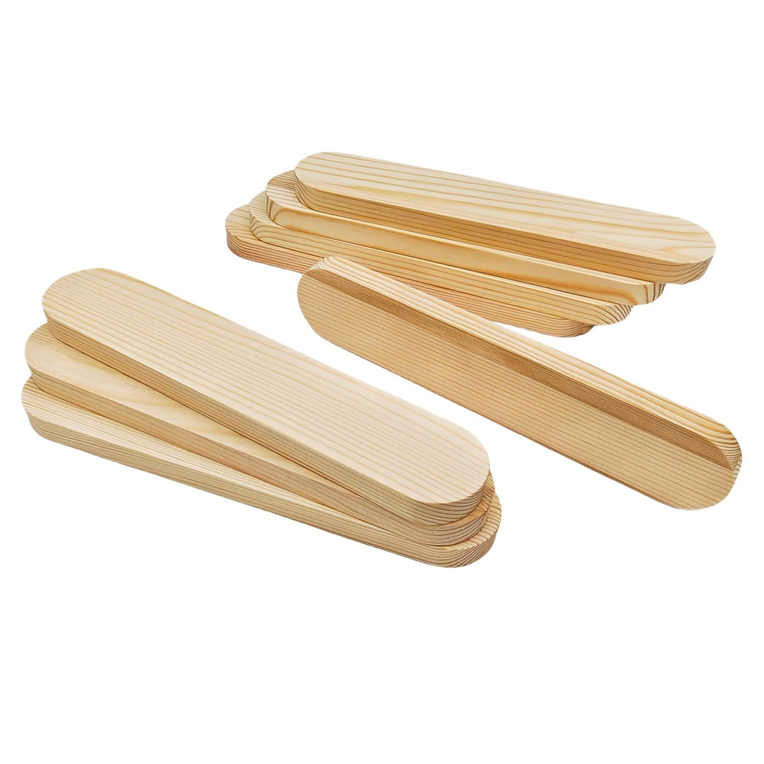 Anktily Unlackierte ovale Holzblöcke aus Kiefernholz zum Basteln, Schnitzen, Gravieren, Malen (25 x