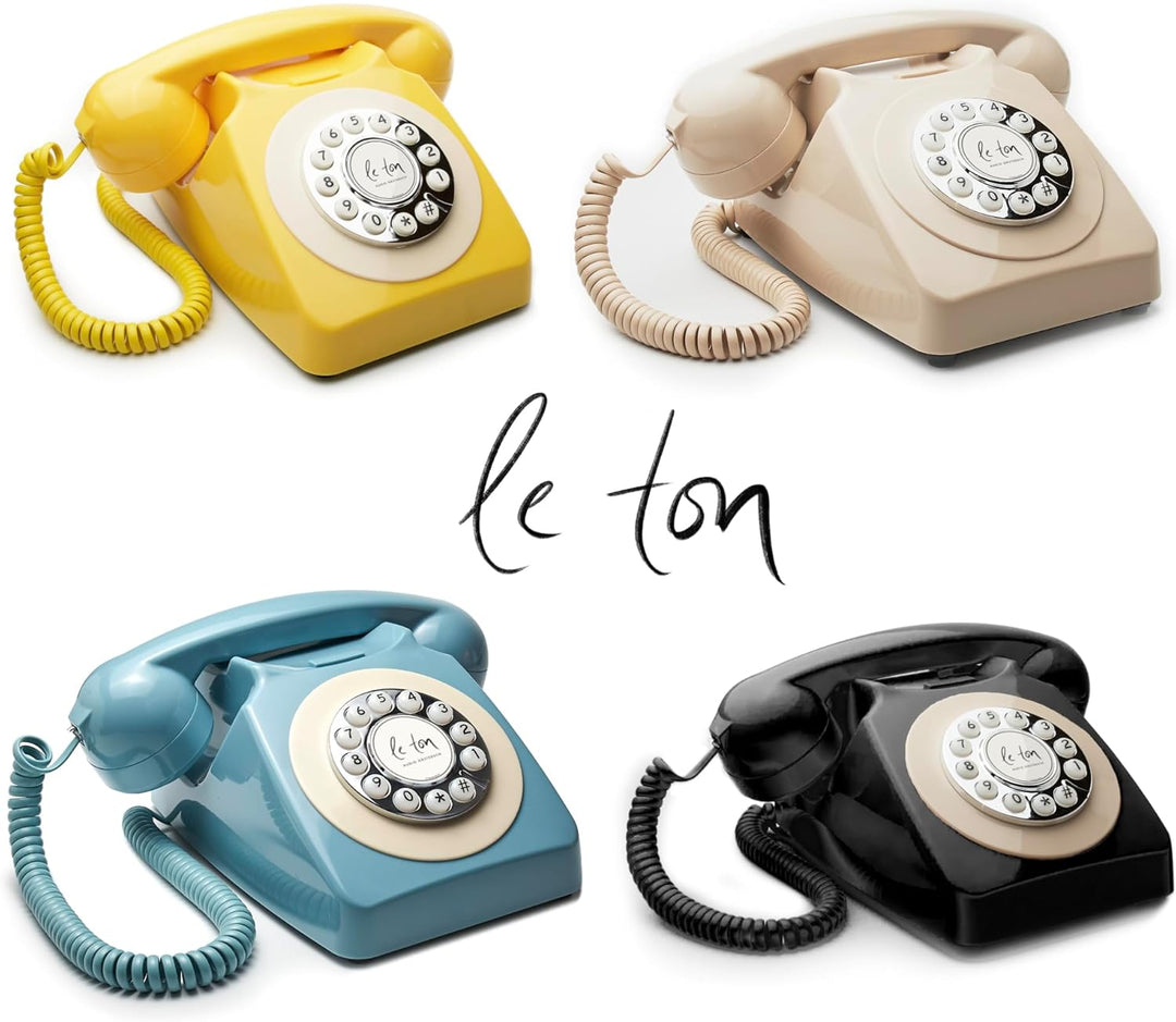 Le Ton Audio Gästebuch, Blau, Telefon für Hochzeiten und Events, Gästetelefon, Hochzeitstelefon, Bla