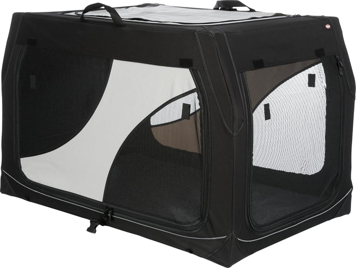 TRIXIE Hundebox Vario, 91x58x61 cm – komfortable Hundebox für kleine bis mittelgrosse Hunde – gemü