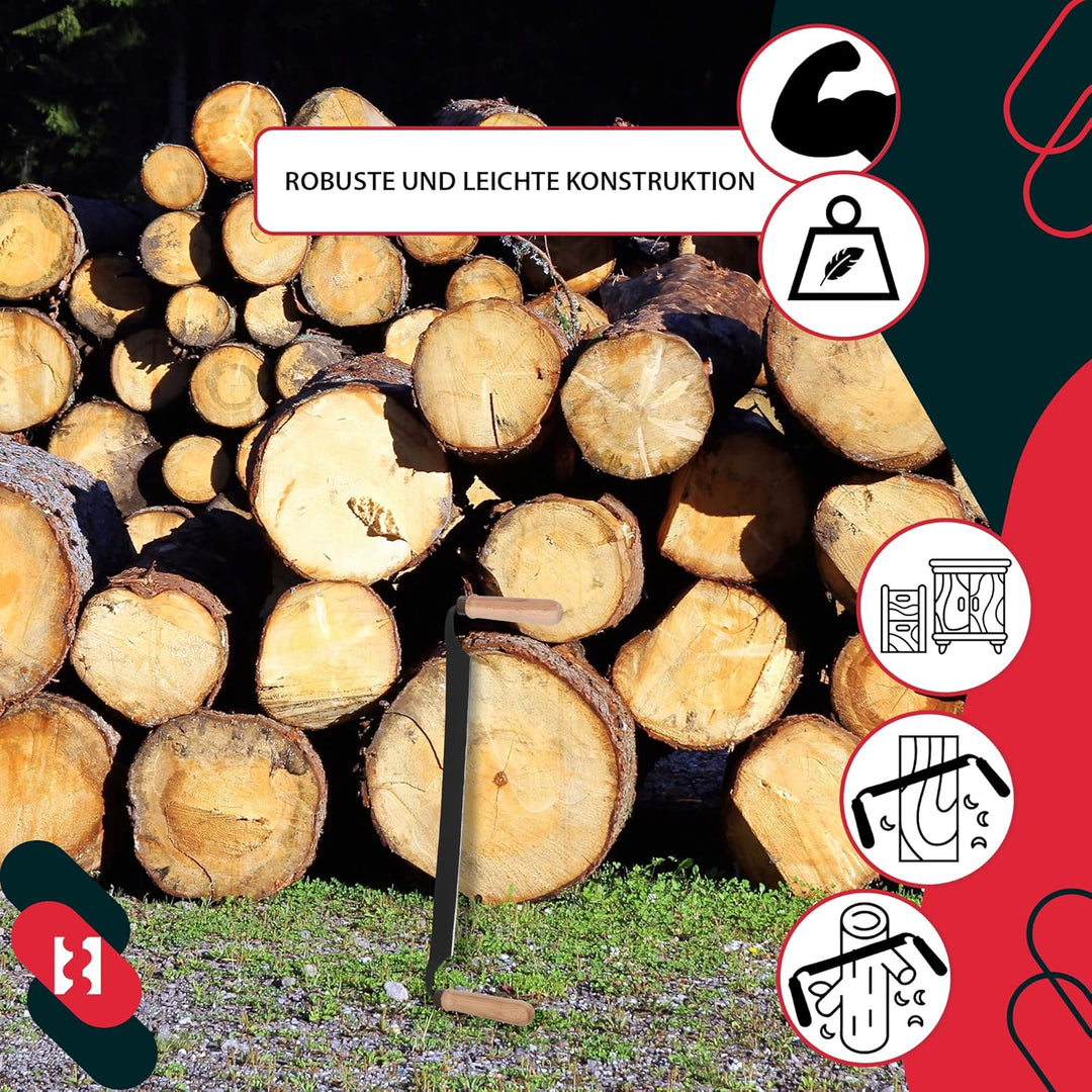 KOTARBAU® Zugmesser für Holz geschmiedet 380 mm Baumschäler Ziehmesser für Holz Rindenschäler Wagner