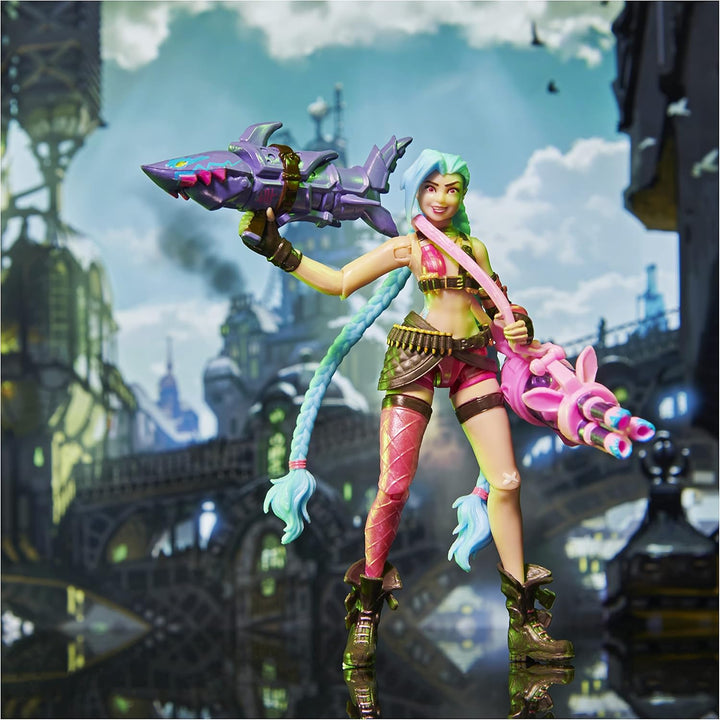 League of Legends - 10cm Actionfiguren 5er Pack (Vi, Caitlyn, Ekko, Heimerdinger und exklusiver Jinx