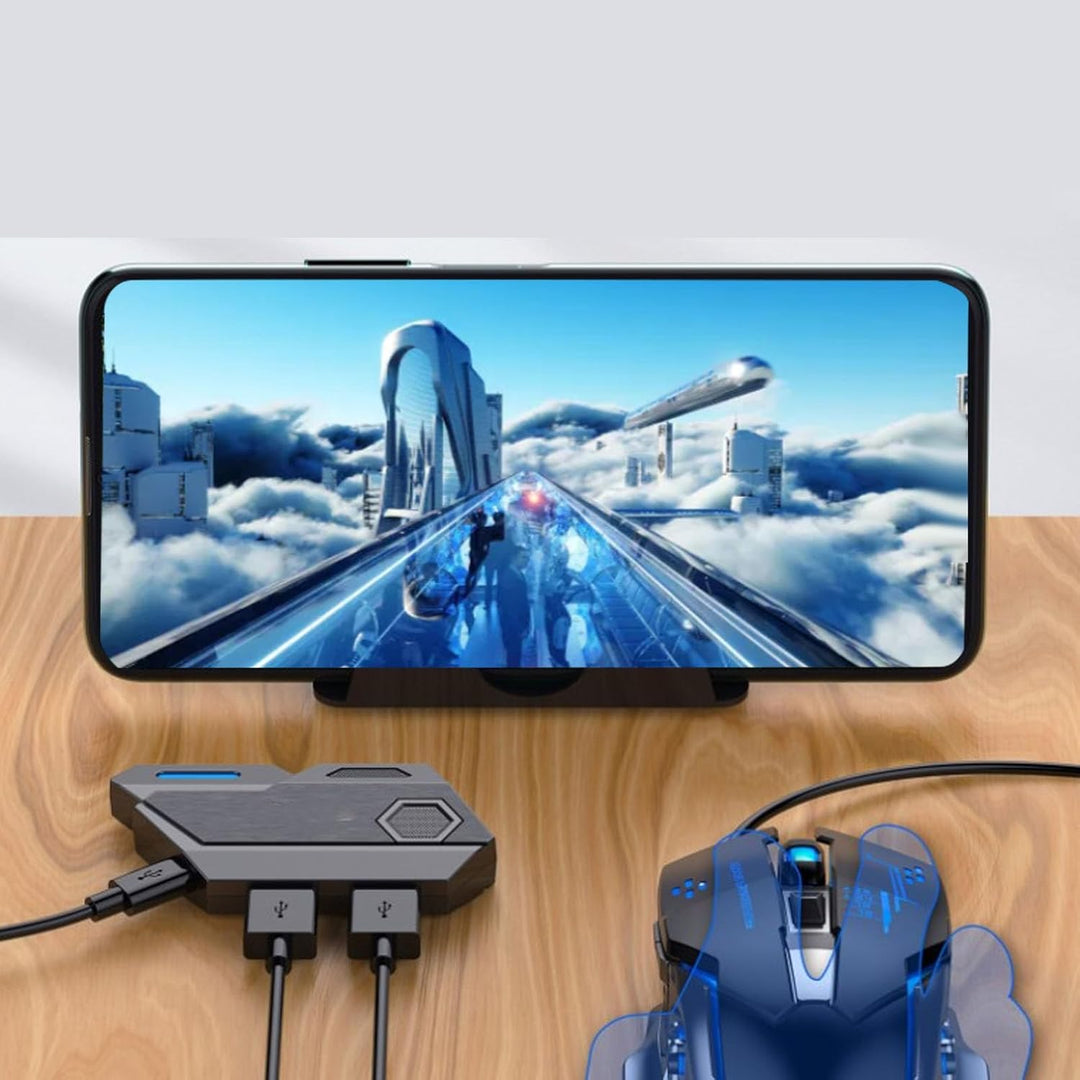 Gaming -Tastatur -Maus -Konverter Combo 4 in 1 Single Hand Mobile Game Keyboard -Maus -Adapter -Tele