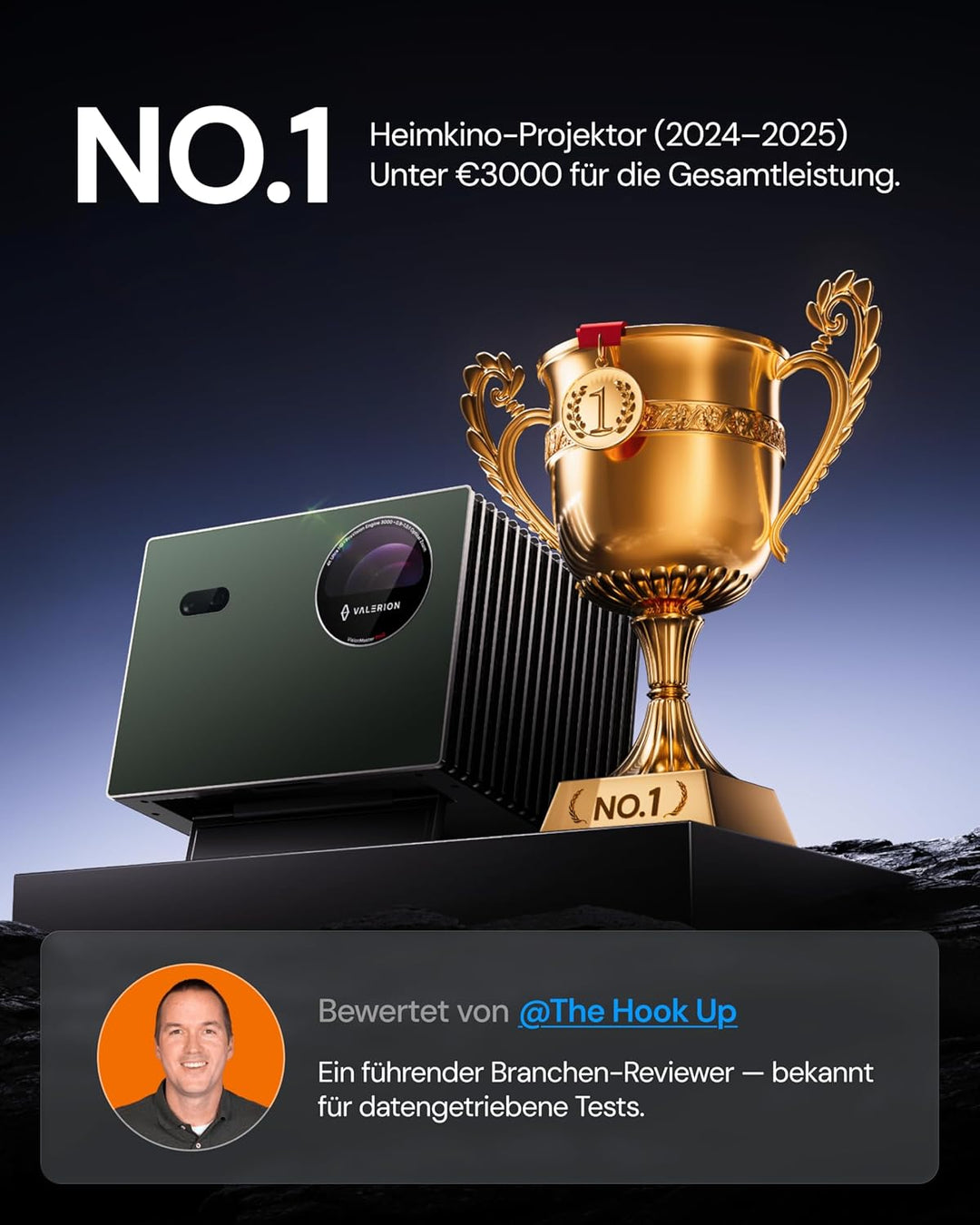VisionMaster Pro2 Triple Laser 4K Beamer, 3000 ISO Lumen, HDR10+, IMAX Enhanced, Dolby Vision, 4ms L