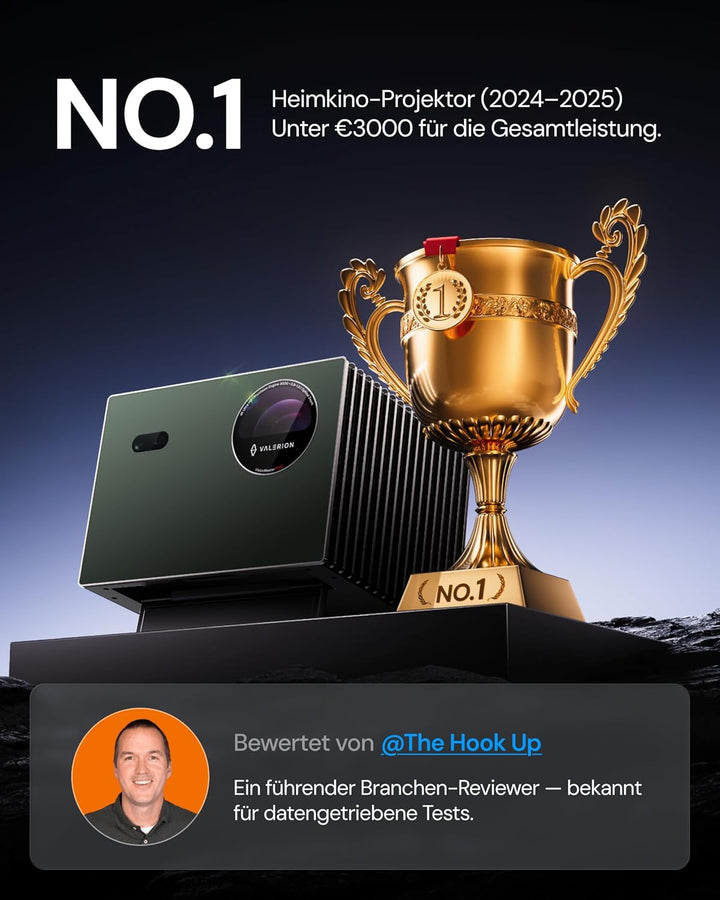 VisionMaster Pro2 Triple Laser 4K Beamer, 3000 ISO Lumen, HDR10+, IMAX Enhanced, Dolby Vision, 4ms L